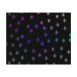 Black with rainbow color rain drops. custom flyer