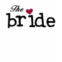 Black with Red Heart Bride shirt