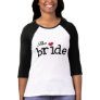 Black with Red Heart Bride Tees