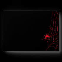 Black with Red Spider Web & Spider Envelope envelopes