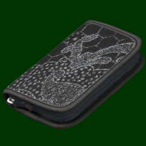 Black With Silver Stitch Design Organizer planners