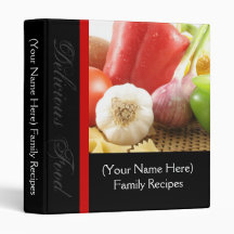Black with Veggies/Pasta Recipe Binder
