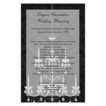Black with White Chandelier Silhouette Flyer