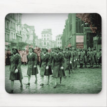 Black Women Soldiers Marching Mouse Pads