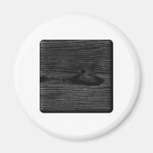 Black Wood Image. Magnet