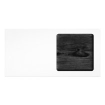 Black Wood Image. Photo Greeting Card