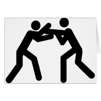black wrestling sport icon cards