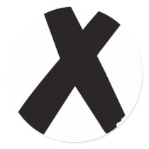 Black X stickers by Marienstl Black X stickers