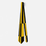 Black yellow bold circle stripes positive negative ties