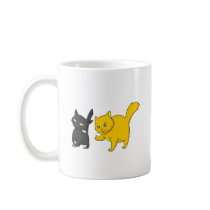 Black & Yellow Cat Mug