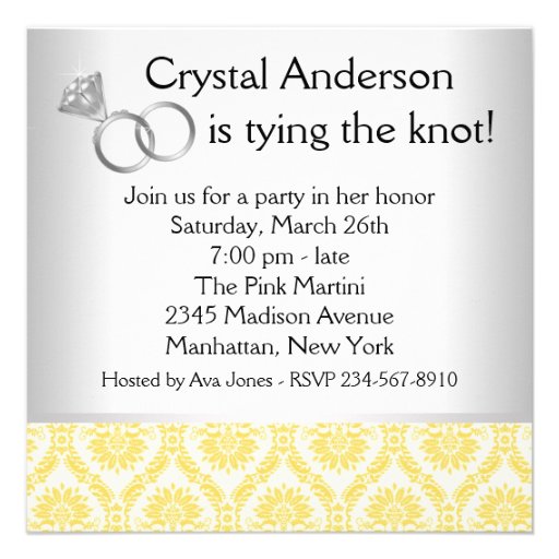 Black Yellow Corset Bachelorette Party Invitation