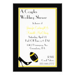 Black & Yellow Football Couples Wedding Shower Invite