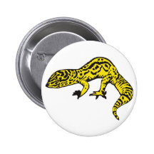 Black & Yellow Gecko Pin