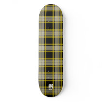 Black & Yellow Plaid Skate Board Decks