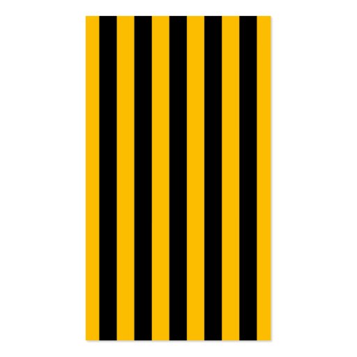 Black & Yellow Stripes & Dots Business Card (back side)