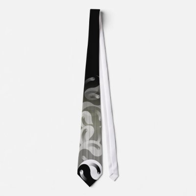 Black Ying Yang Tie by callmemichi