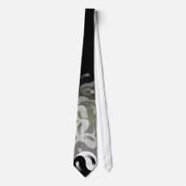 Black Ying Yang Tie by callmemichi Black Ying Yang Tie