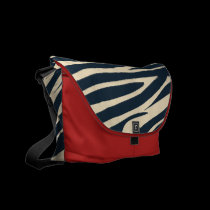 Black Zebra Print Messenger Bag rickshaw messenger bags