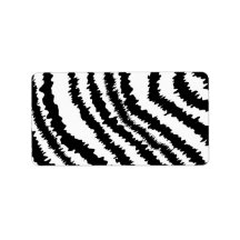 Black Zebra Print Pattern. Address Label