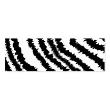 Black Zebra Print Pattern. Business Card Templates