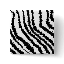 Black Zebra Print Pattern. Pinback Buttons