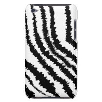 Black Zebra Print Pattern. Ipod Case-mate Cases