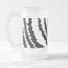 Black Zebra Print Pattern. Coffee Mug