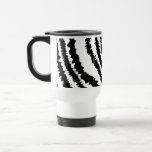 Black Zebra Print Pattern. Coffee Mugs