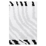 Black Zebra Print Pattern. Custom Flyer