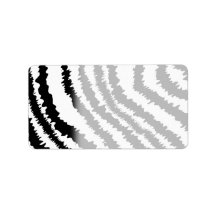 Black Zebra Print Pattern. Labels