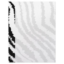 Black Zebra Print Pattern. Letterhead