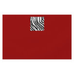 Black Zebra Print Pattern on Deep Red. Flyer