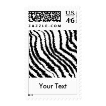 Black Zebra Print Pattern. Stamp