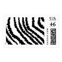 Black Zebra Print Pattern. Stamps