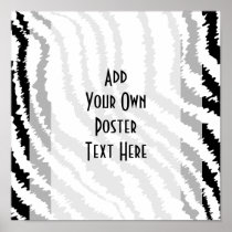 Black Zebra Print Pattern.