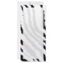 Black Zebra Print Pattern. Custom Rack Card