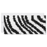 Black Zebra Print Pattern. Custom Rack Card