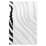 Black Zebra Print Pattern. Stationery Paper