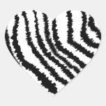 Black Zebra Print Pattern. Sticker