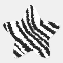 Black Zebra Print Pattern. Stickers