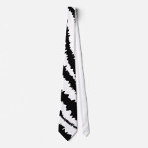 Black Zebra Print Pattern. Custom Ties