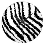 Black Zebra Print Pattern. Wallclock