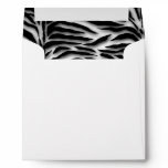Black Zebra White Zebra Invitation Envelope
