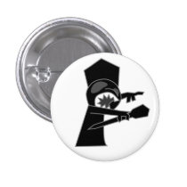 Black Zombie King Button buttons
