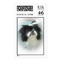Blackand White Japanese Chin postage