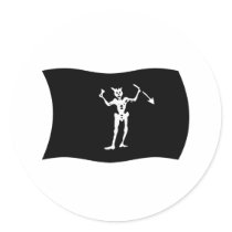 Blackbeard Flag Sticker