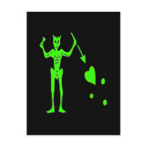 Blackbeard -Green Postcards