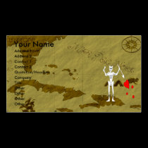 Blackbeard Map #10 business cards