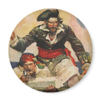 Blackbeard the Buccanneer Fridge Magnet