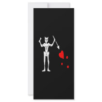 Blackbeard-White Custom Rack Cards